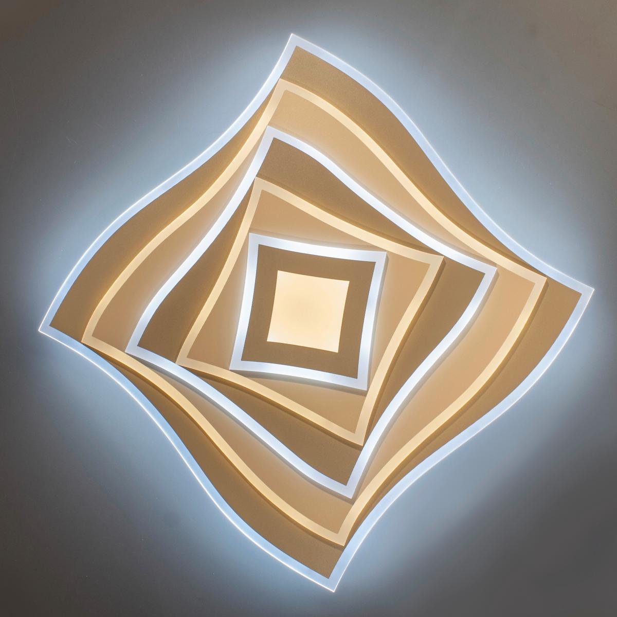 LED-Deckenleuchte Hero Schwarz B: 50 cm - Schwarz, Design, Metall (50/50/7.6cm) - Fischer & Honsel