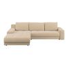 Ecksofa Adria Elfenbein, S: 213x308 cm - Elfenbein, Trend, Textil (213/308cm) - Luca Bessoni