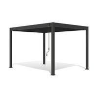 Pavillon Classic 360x300cm Sturmfest, Gartenpavillon - Anthrazit, Basics, Metall (360/255/300cm) - WEIDE