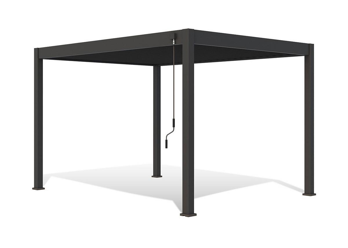 Pavillon Classic 360x300cm Sturmfest, Gartenpavillon - Anthrazit, Basics, Metall (360/255/300cm) - WEIDE