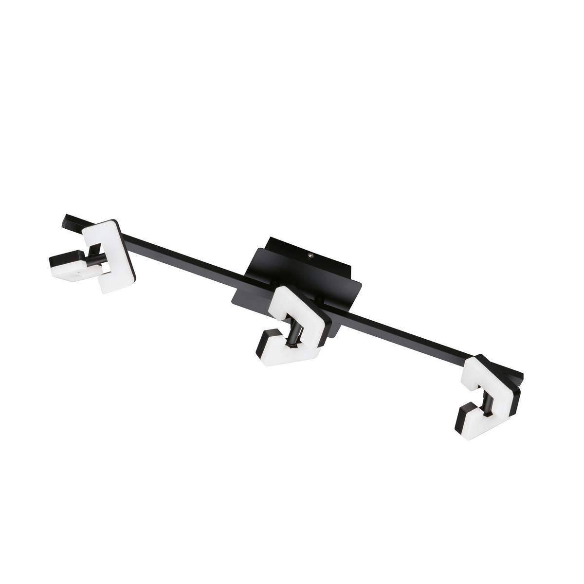 Deckenstrahler 21402 Ray - Schwarz, Design, Kunststoff/Metall (60/9,5/13cm) - Fischer & Honsel