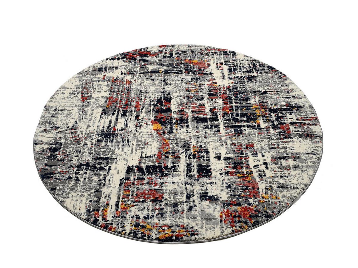 Webteppich Multicolor Timeline Firework Rund ⌀ 160 cm - Multicolor, Design, Textil (160cm) - Novel