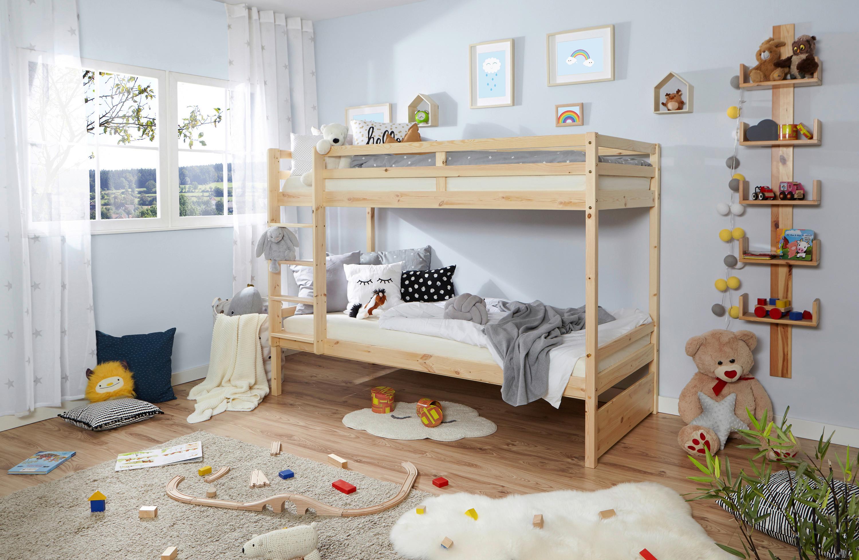 Etagenbett Finn - Naturfarben, MODERN, Holz (90/200cm) - MID.YOU