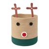 Koš TRIXI - světle zelená/světle červená, textil (23/23cm) - Mömax