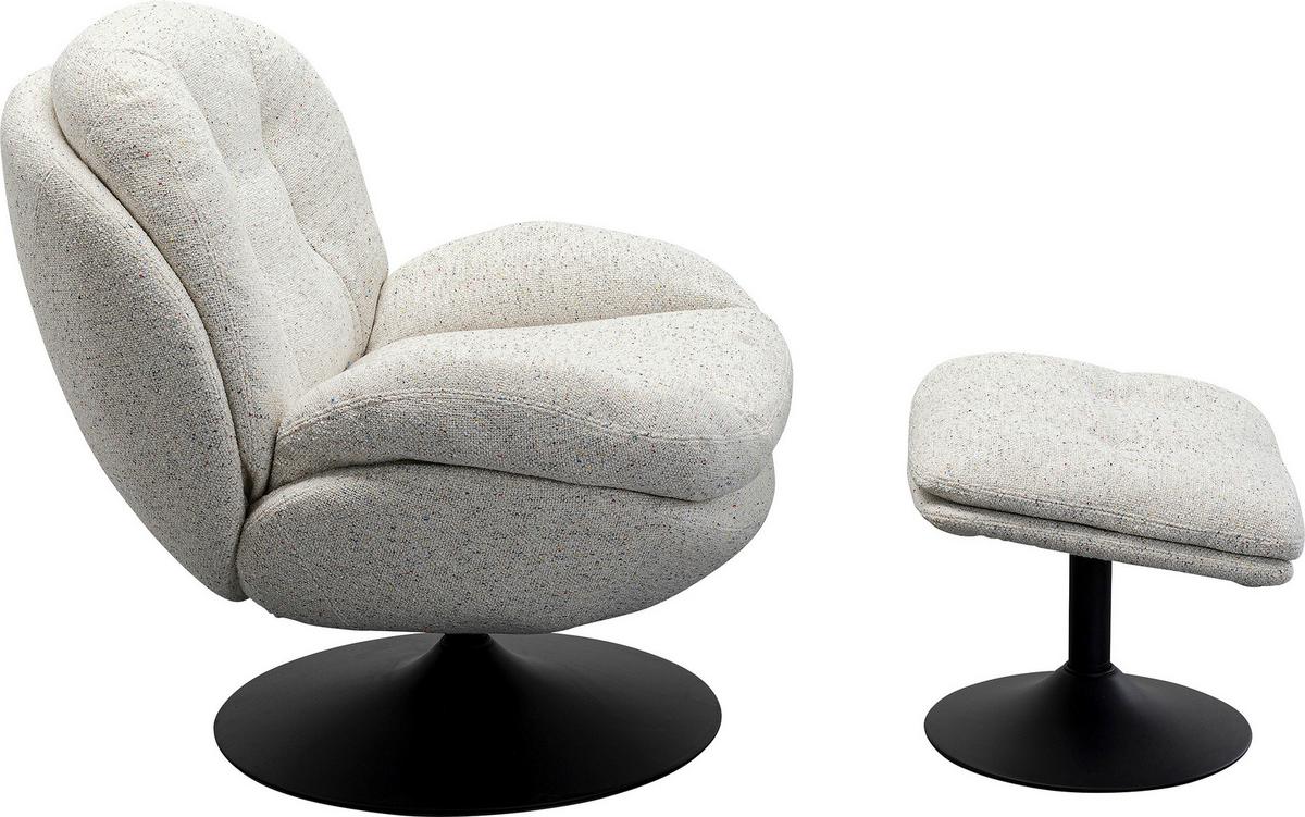 Sesselset Stanford Grau B: 84 Cm - Schwarz/Grau, MODERN, Textil (84/81/84cm) - Kare-Design