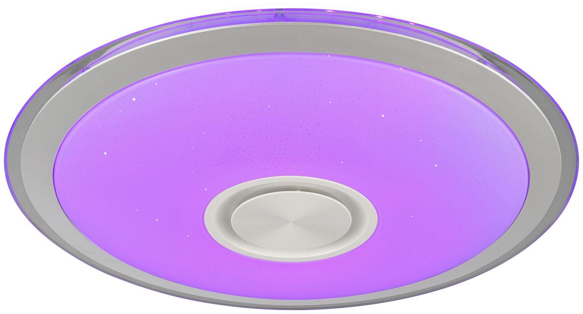 Led Mennyezeti Lámpa Karin - króm/fehér, Modern, műanyag/fém (40cm) - Luca Bessoni