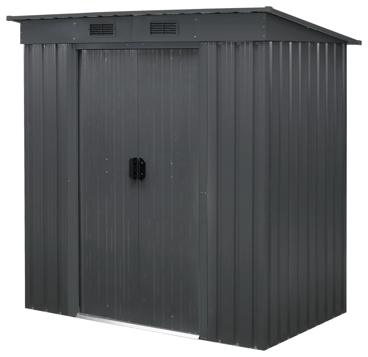 Gerätehaus ohne Boden 174x174x110 cm - Anthrazit, Basics, Metall (174/174/110cm)