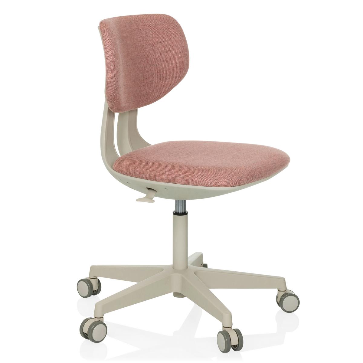 Jugenddrehstuhl Kid Classic Rosa B: 51 cm - Grauweiß/Rosa, MODERN, Kunststoff/Textil (51/72 - 87/51cm) - MID.YOU