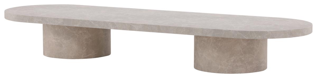 Couchtisch Narvik - Beige, Design, Holz (190/60/25cm) - Livetastic