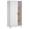 Kinderkleiderschrank Leaf - Weiß, MODERN, Holzwerkstoff (88,5/179,5/52cm) - MID.YOU