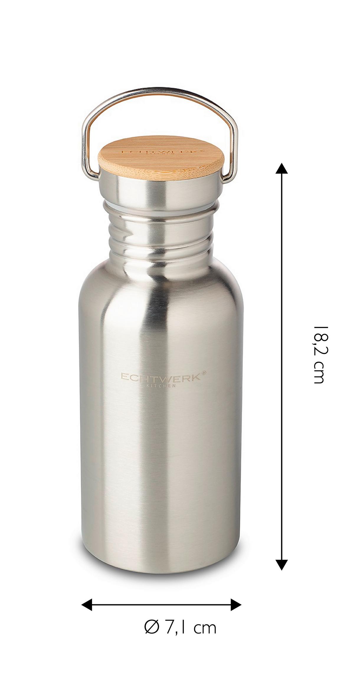 Isolierflasche Ew-Db-1705 - Silberfarben, Basics, Metall (7/18cm) - Echtwerk