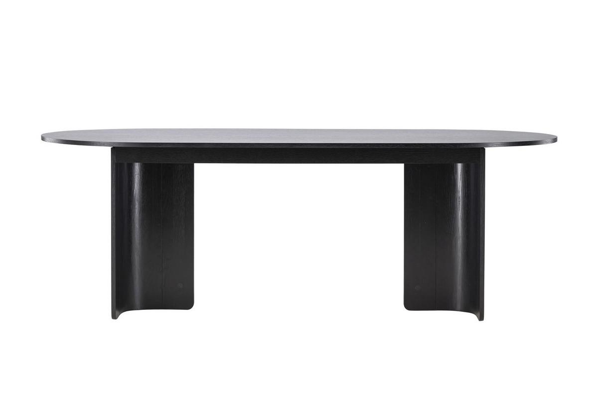 ESSTISCH Tyresö, Schwarz L: 220 cm - Schwarz, MODERN, Holz (220/100/75cm) - Livetastic