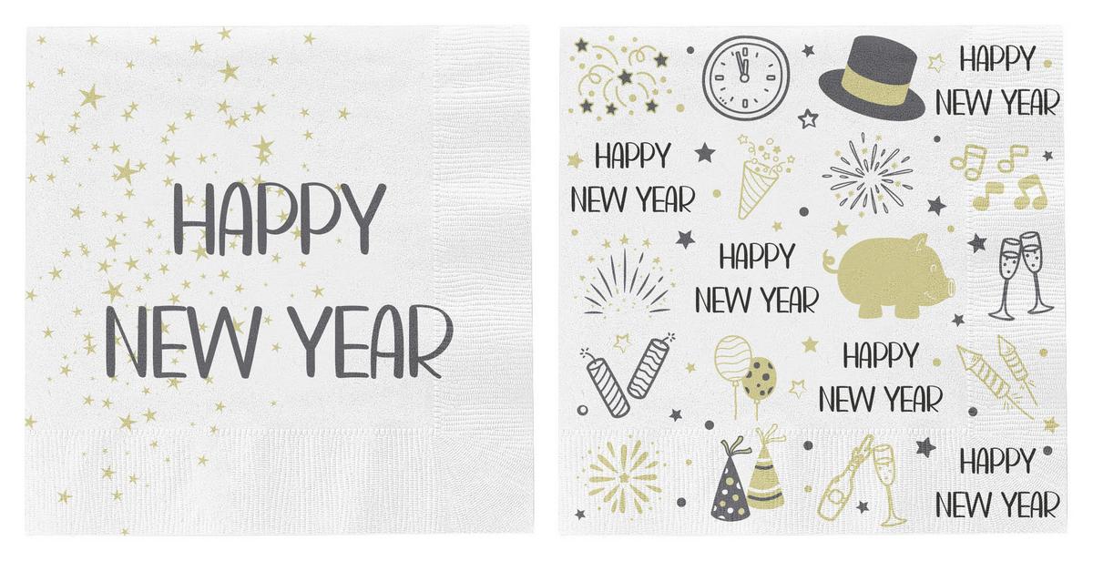 SERVIETTE ELIAS - Multicolor, Basics, Papier (17/3/17cm)