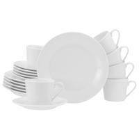 Kaffeeservice Base Weiß, Keramik, 18-Teilig - Weiß, Basics, Keramik - Creatable