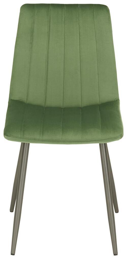 Stolička Lisa 1+1 Zdarma (1*kus=2 Produkty) - zelená/antracitová, Štýlový, kov/textil (55cm) - Modern Living
