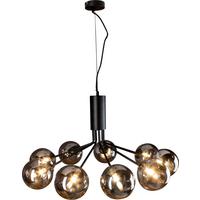 Hängeleuchte 9120-S9 Nero - Schwarz, Design, Glas/Metall (83,4/44,4cm)