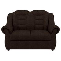 2-Sitzer-Sofa Boston Braun Chenille - Schwarz/Braun, KONVENTIONELL, Textil (145/102/101cm) - Livetastic