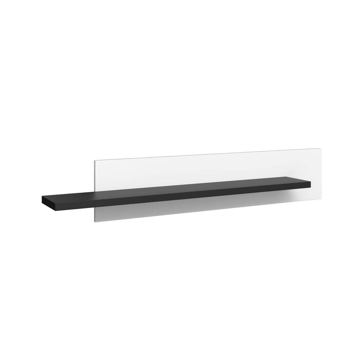 Wohnwand Ambiente Plus Anthrazit/ Weiß B: 300,2 cm - Weiß Hochglanz/Anthrazit, MODERN, Glas/Holzwerkstoff (285,5/199,1/53,6cm)