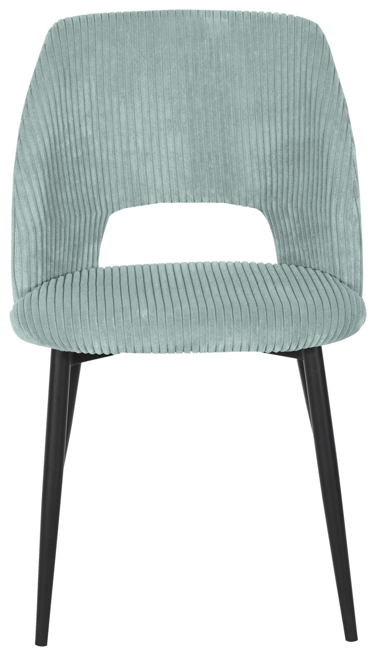 ŽIDLE ZOE - černá/mátově zelená, Lifestyle, kov/textil (51/82/57cm) - Mömax