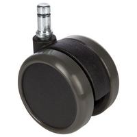 Bürostuhlrollen Rolo Schwarz Ø 6,5 Cm 5er-Set - Schwarz, Basics, Kunststoff/Metall (5/7,1/6,5cm) - MID.YOU