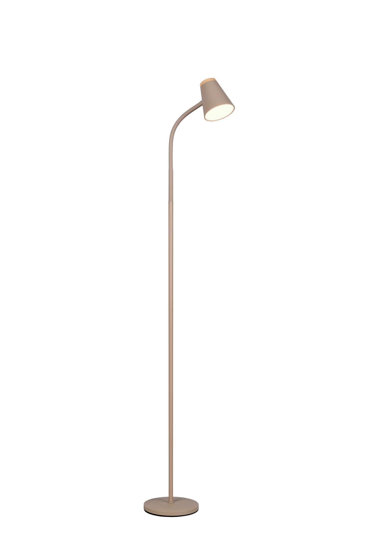 Led-stehleuchte Pongo Grün Beige B: 19,5 Cm - Beige/Grün, Basics, Kunststoff/Metall (145/19.5/37cm)