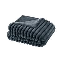KUSCHELDECKE WHITE ROCK - Grau, MODERN, Textil (140/190cm) - Luca Bessoni