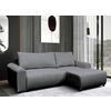 Ecksofa Velo Grau S: 250x160 cm - Schwarz/Grau, Design, Textil (250/160cm) - MID.YOU