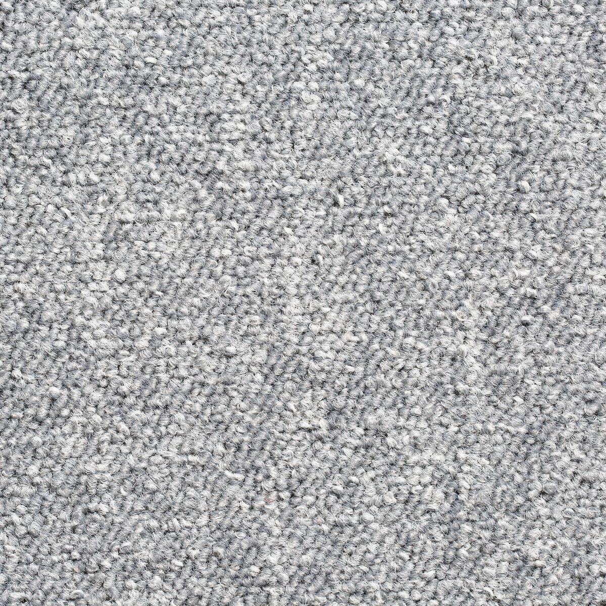 Teppichfliese Hellgrau Mustang 50x50 Cm Florhöhe 3 Mm - Hellgrau, Basics, Textil (50/50cm)