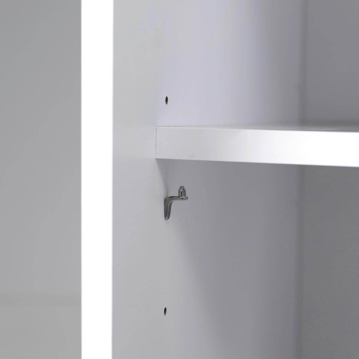 SCHIEBETÜRENSCHRANK Viva Weiß Hochglanz B: 200cm - Weiß Hochglanz/Weiß, MODERN, Holzwerkstoff (200/210/62cm) - P & B