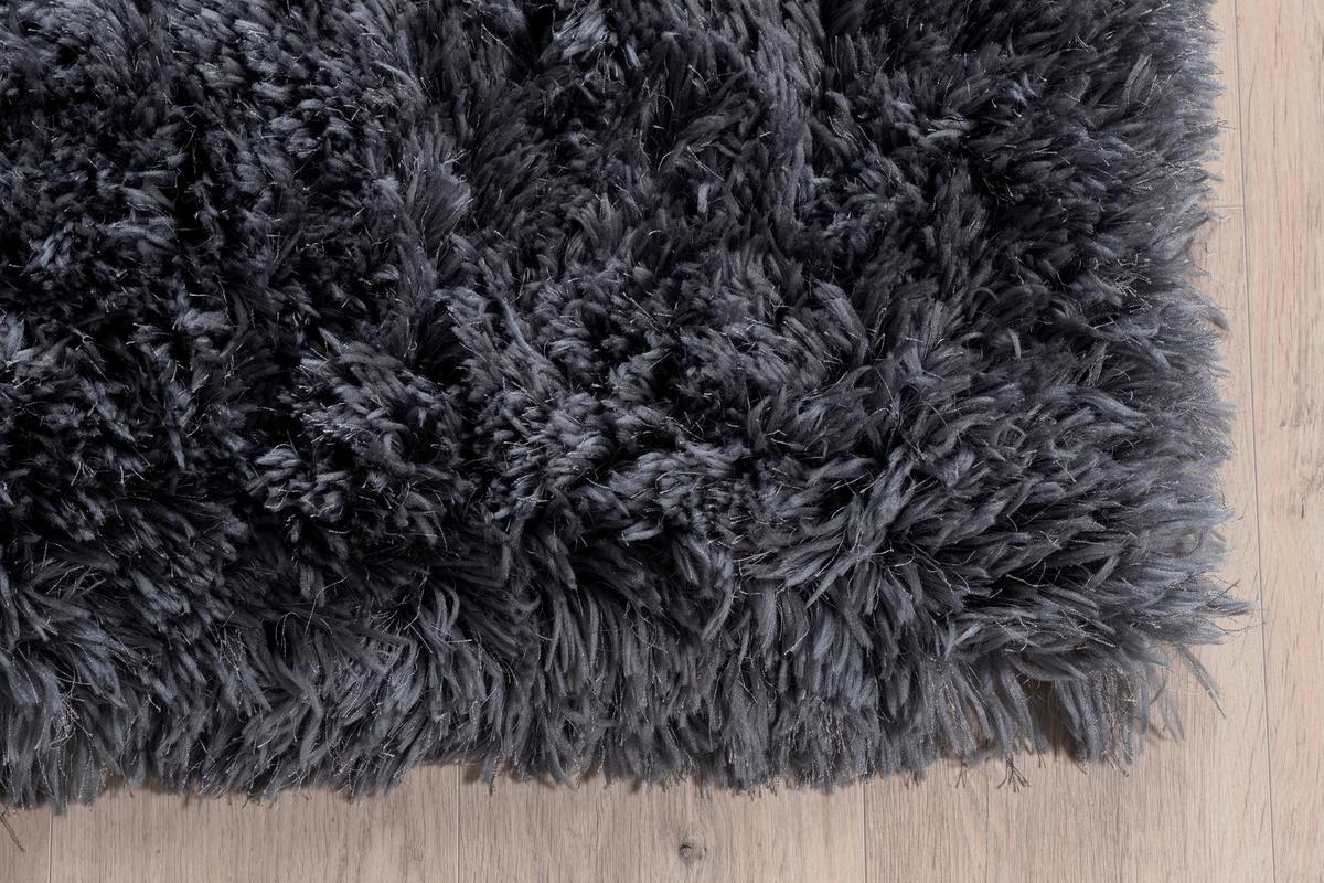 Hochflorteppich Grau Grace 300x300 cm - Grau, LIFESTYLE, Textil (300/300cm) - P & B