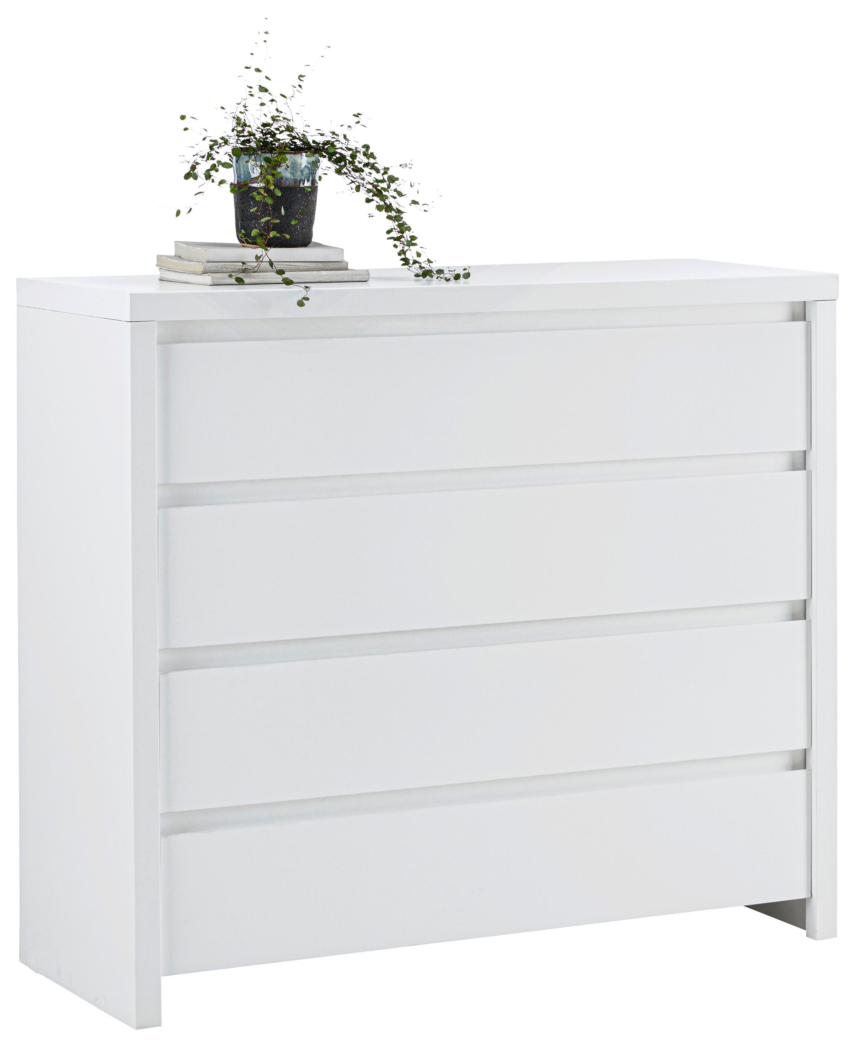 KOMODA LARIOS B -EXKLUSIV- - čierna/biela, Modern, kompozitné drevo/plast (105/91/40cm) - Mömax