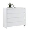KOMODA LARIOS B -EXKLUSIV- - bílá/černá, Moderní, kompozitní dřevo/plast (105/91/40cm) - Mömax
