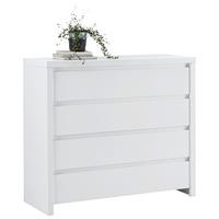 KOMODA LARIOS B -EXKLUSIV- - bílá/černá, Moderní, kompozitní dřevo/plast (105/91/40cm) - Mömax