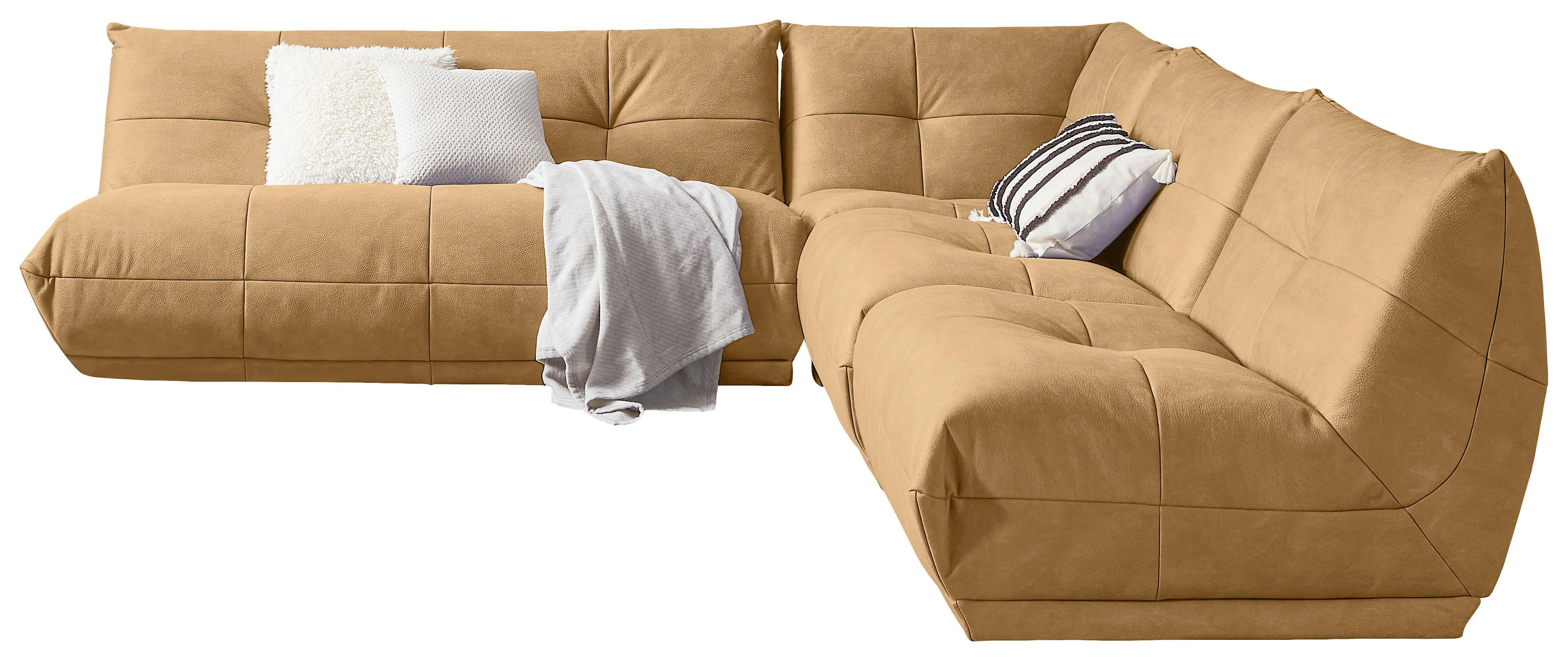 Ecksofa Giselle Hellbraun S: 285x315 cm - Hellbraun, Trend, Textil (285/315cm) - Livetastic