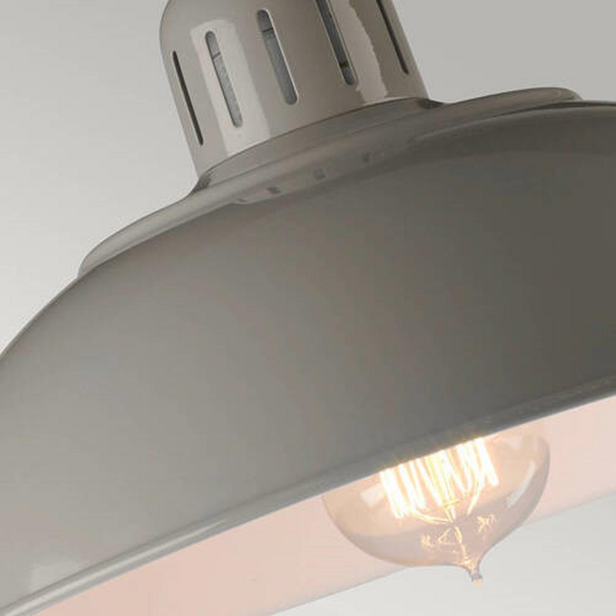 Tischleuchte Franklin-Grey - Grau, KONVENTIONELL, Metall (30/46/36cm) - Elstead Lighting