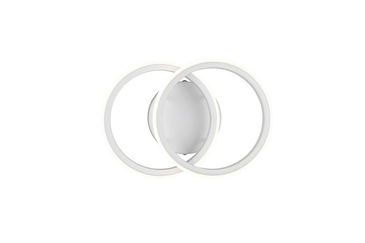 Led-deckenleuchte, 4000k Denise - Weiß, Basics, Kunststoff/Metall (26,5/18,5/10,5cm) - Luca Bessoni