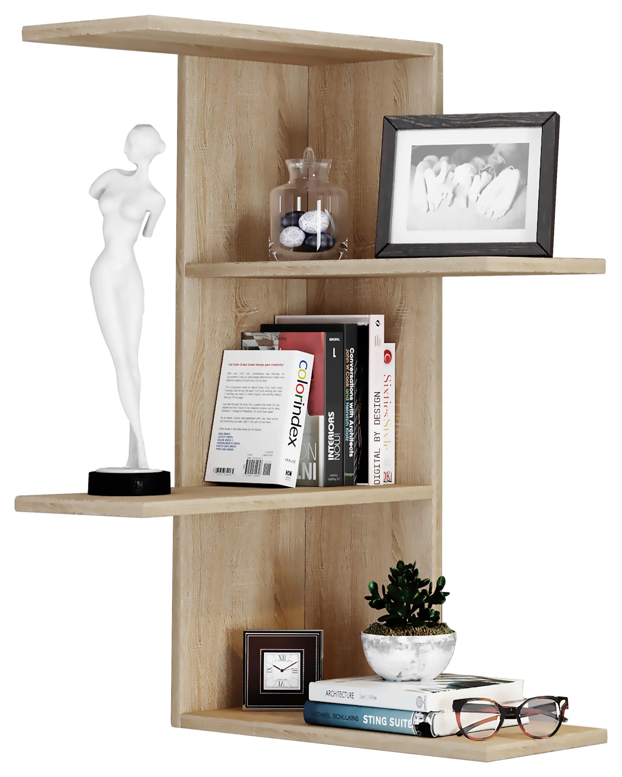 Wandregal Balos B: 45 cm Sonoma Eiche - Sonoma Eiche, MODERN, Holzwerkstoff (45/77/45cm) - MID.YOU