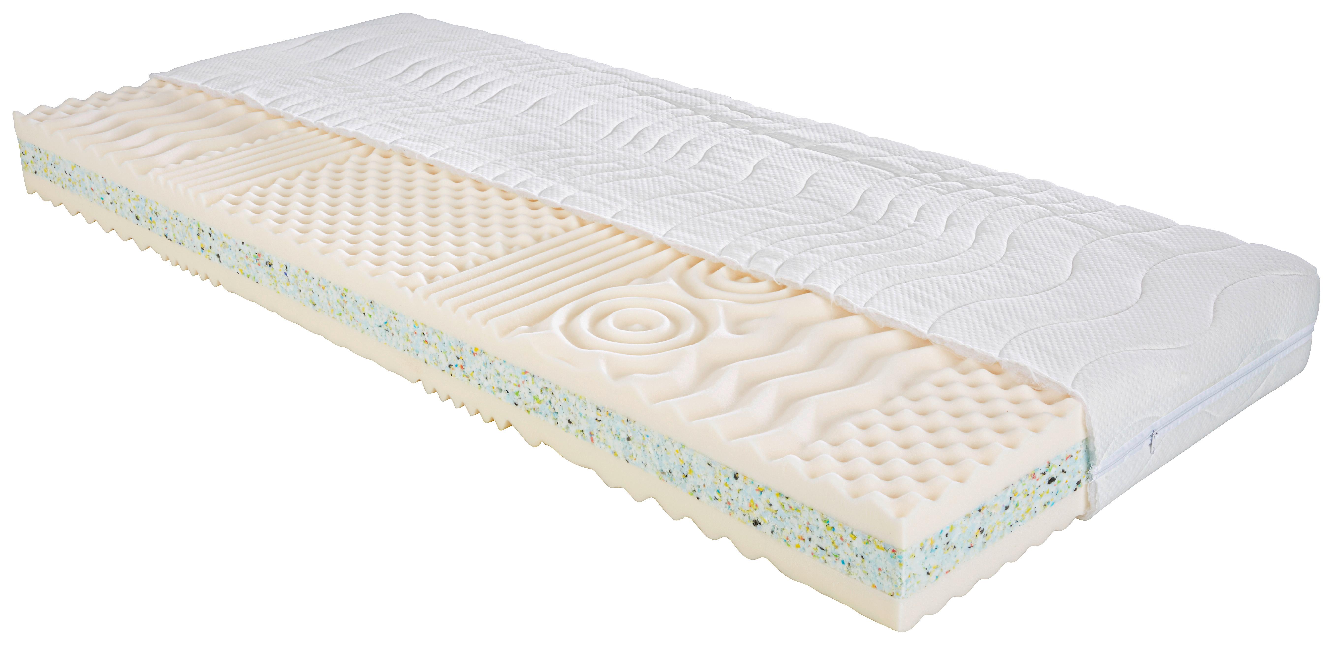 7 zónový matrac Supra hard 160x200cm, H4, V: 17cm - biela, textil (160/200cm) - Nadana