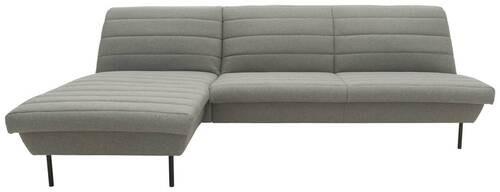 Ecksofa Looks Ix Graubraun - Graubraun/Schwarz, Design, Textil (168/274cm) - LOOKS by W.Joop