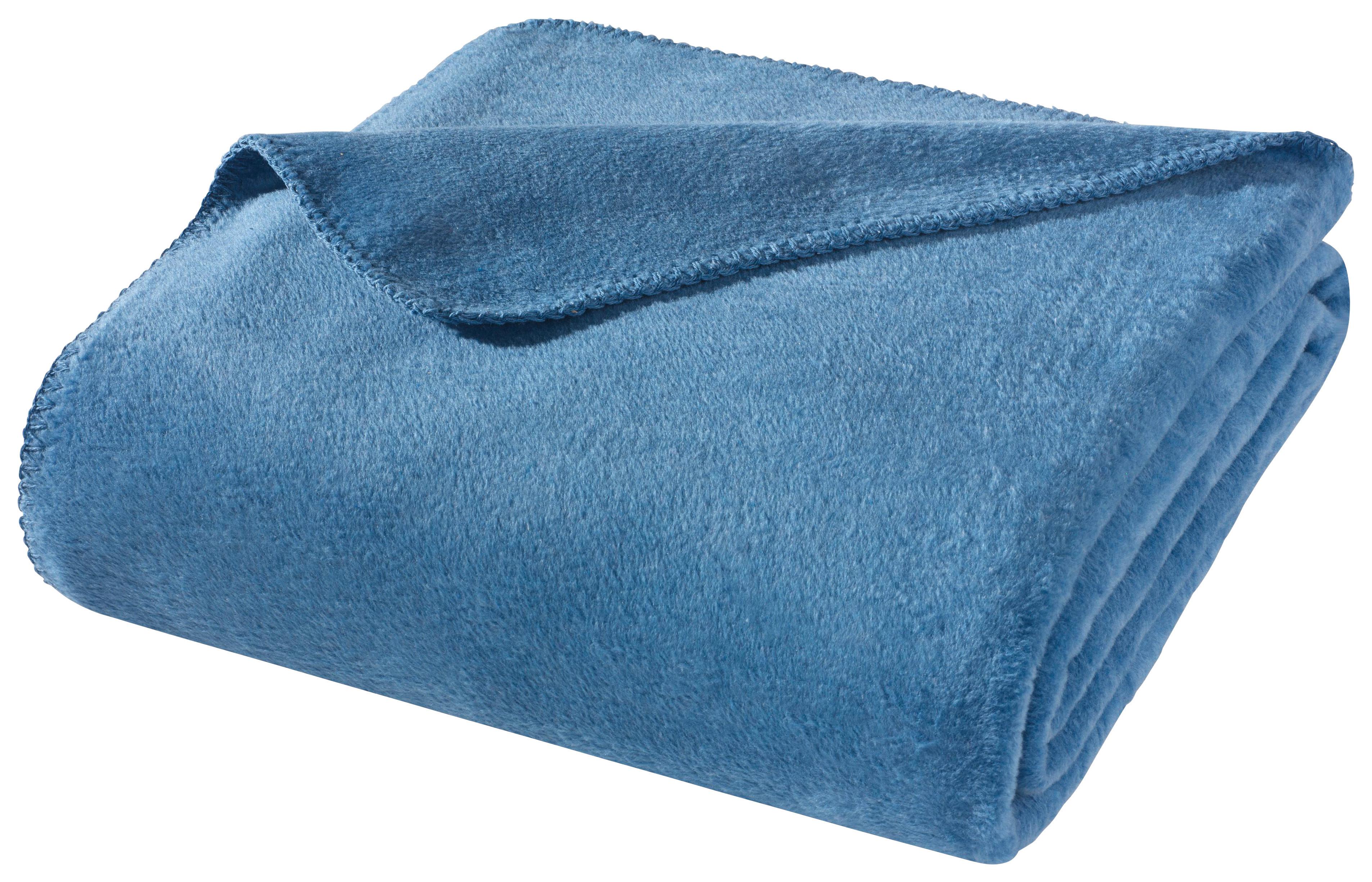 Kuscheldecke Hani Blau 150x200 Cm - Blau, MODERN, Textil (150/200cm)