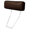 Kopfstütze Spring, Dunkelbraunb: 52 cm - Dunkelbraun, Design, Leder (52/17/14cm) - Livetastic