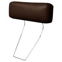 Kopfstütze Spring, Dunkelbraunb: 52 cm - Dunkelbraun, Design, Leder (52/17/14cm) - Livetastic
