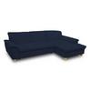 Ecksofa Mit Schlaffunktion Franzi Blau - Eichefarben/Dunkelblau, KONVENTIONELL, Textil (281/170cm) - MID.YOU