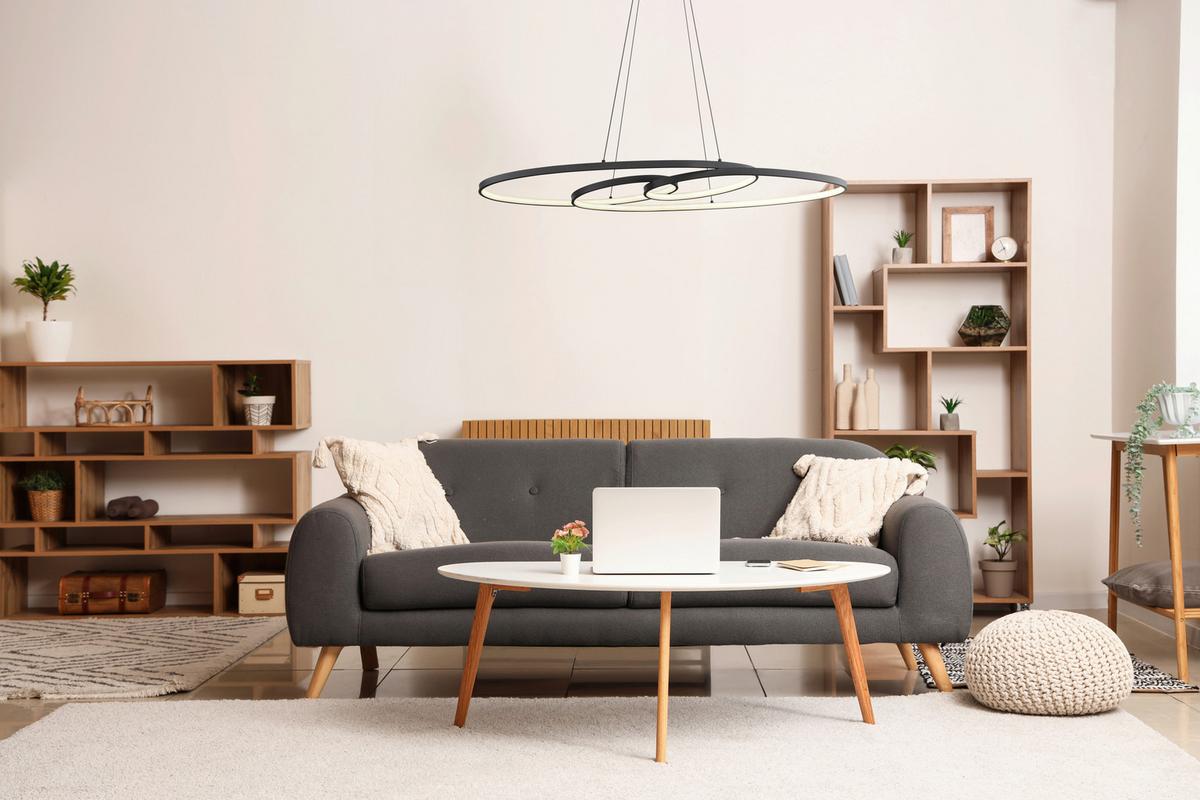 Led Függőlámpa 67177-40 Spira - fekete/fehér, Design, műanyag/fém (100/36/122cm) - Globo