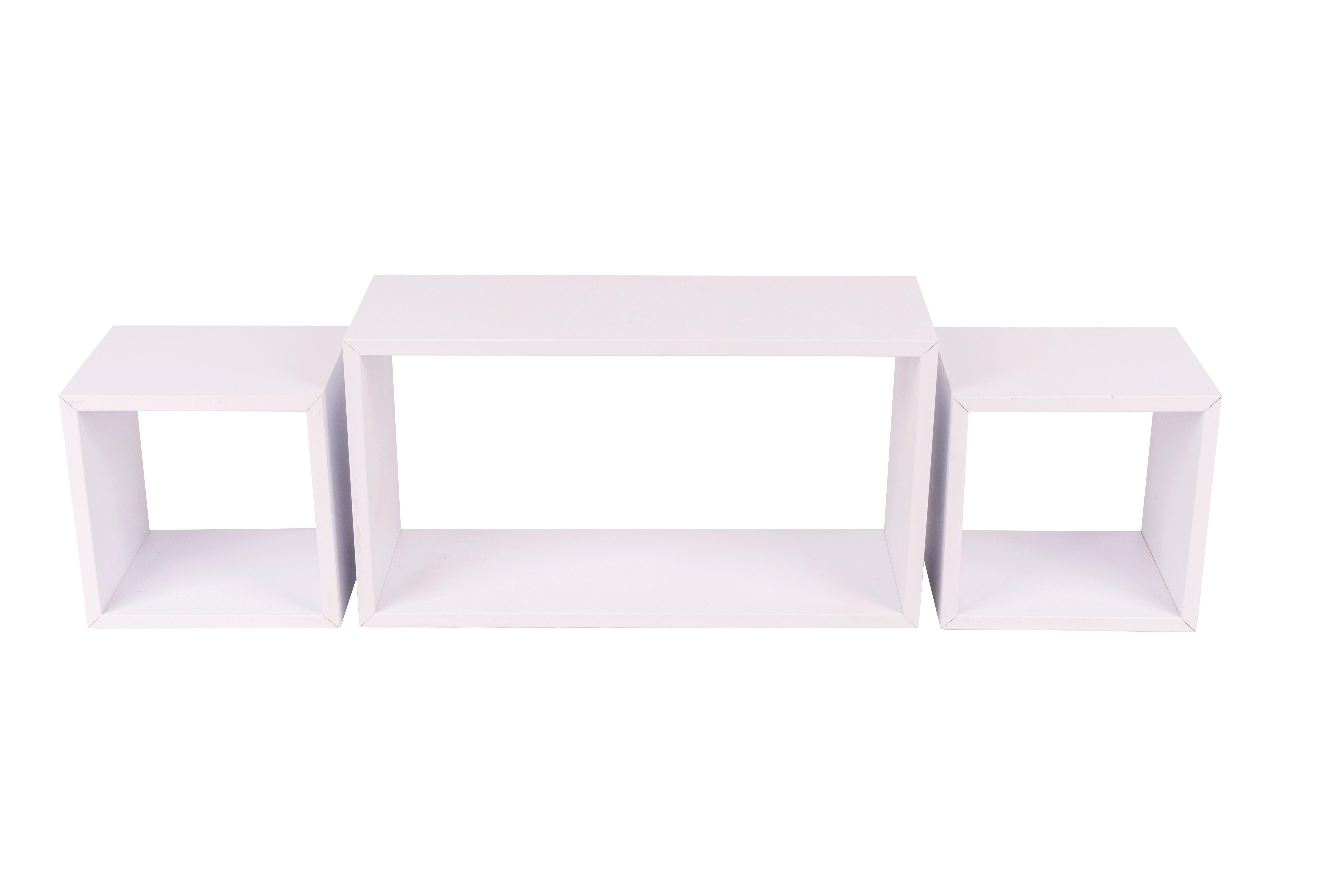 WANDREGAL Hannah Weiß - Weiß, Basics, Holzwerkstoff (42/19/19/23/19/19/15/15/15cm)
