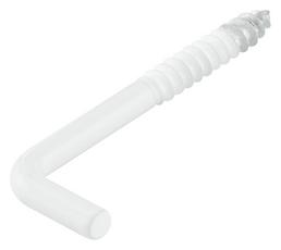 Schraubhaken 5 cm Weiß Stahl 4-Stück-Packung Schraubhaken 5 cm Weiß Stahl 4-Stück-Packung