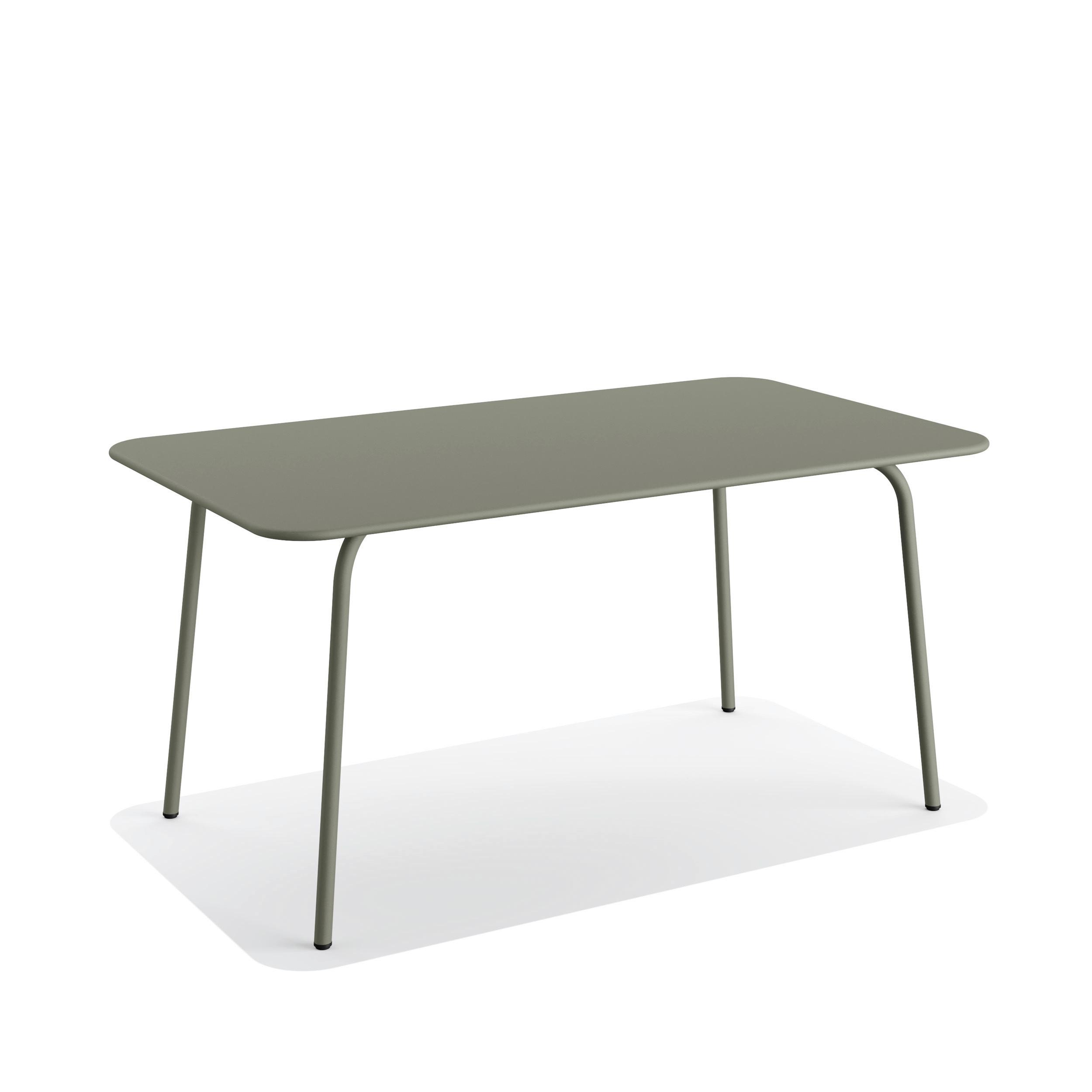 GARTENTISCH SHINE GARTENTISCH - Grün, Basics, Metall (160/73/90cm) - Gardenson