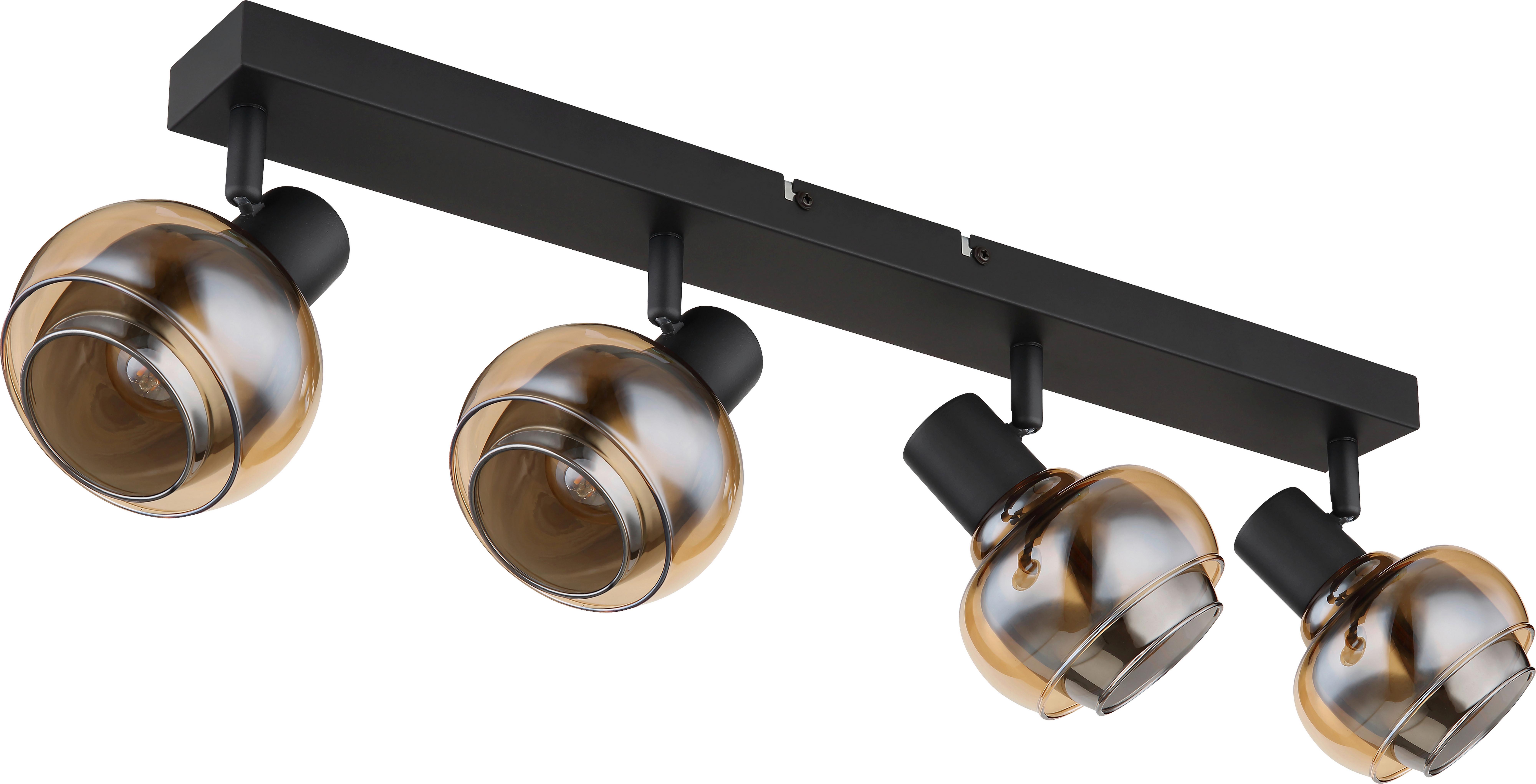 Strahler Juliana - Bernsteinfarben/Schwarz, MODERN, Glas/Metall (56/12,5/13,5cm) - James Wood