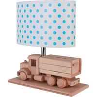 Kindertischleuchte 4112414 Lkw  Mit Spardose - Blau/Naturfarben, Basics, Holz/Holzwerkstoff (32/14/27cm)