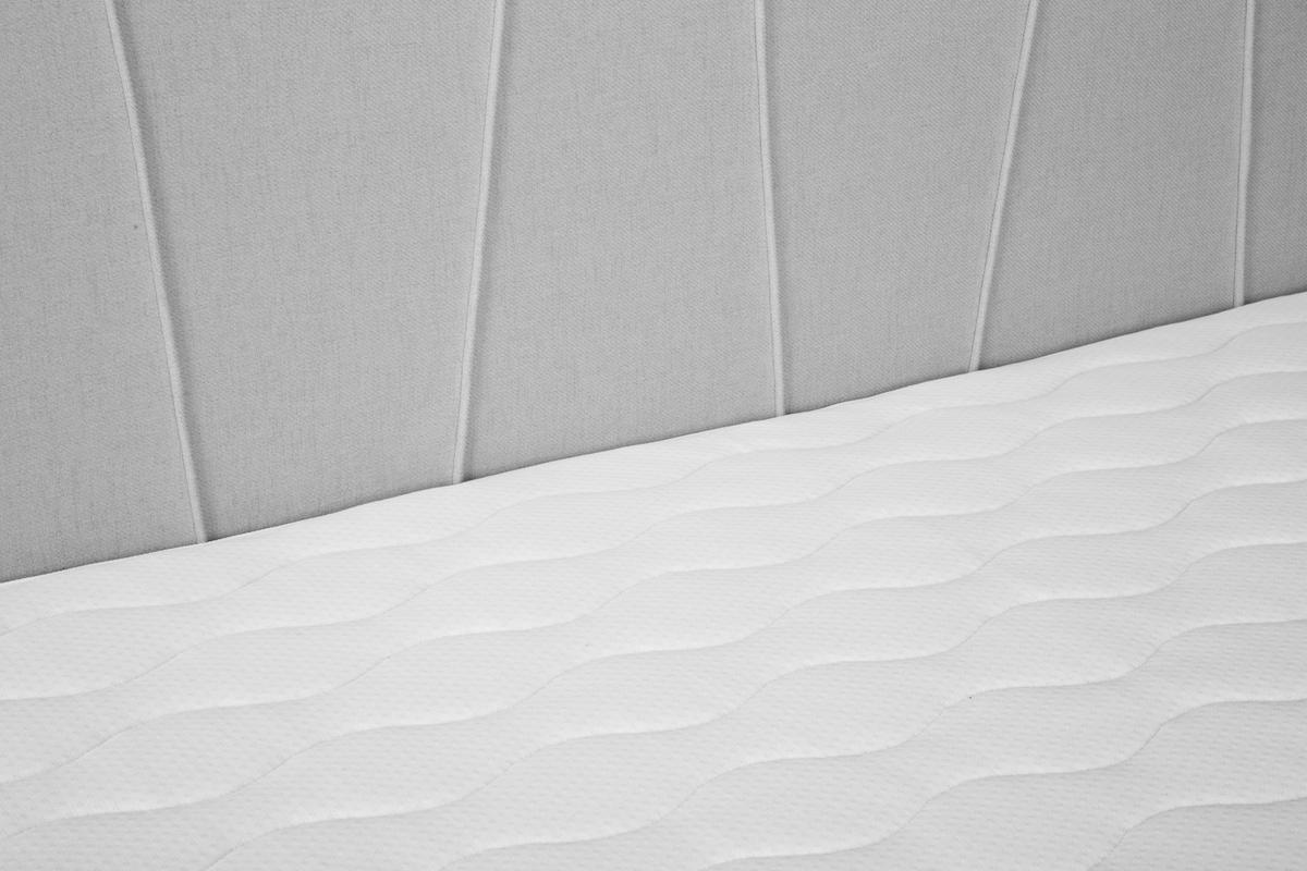 Boxspringbett Wels 140x200 cm D.grau inkl. Topper - Dunkelgrau/Schwarz, MODERN, Textil (140/200cm) - MID.YOU